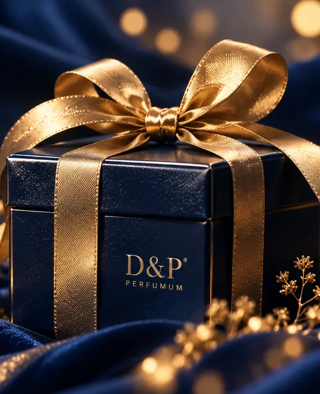 Подарочная коробка D&P с золотой лентой